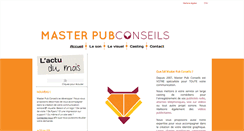 Desktop Screenshot of masterpubconseils.com