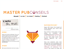 Tablet Screenshot of masterpubconseils.com
